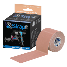 Kinesiology Tape 5cm 3D boxes with roll tan